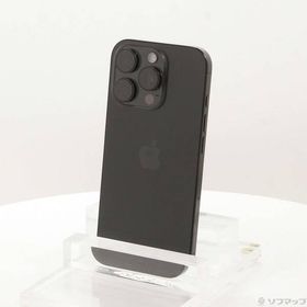 〔中古〕Apple(アップル) iPhone16 Pro 128GB ブラックチタニウム MYMV3J／A SIMフリー〔258-ud〕