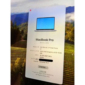 アップル(Apple)の状態良好 Macbook Pro 16inch 2019(ノートPC)