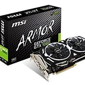 【中古】「未使用品」MSI Computer GTX 1060 ARMOR 6G OCV1 NVIDIA GeForce GDDR5 DVI/2HDMI/2DisplayPort PCI-Express Video Card [並行輸入品]