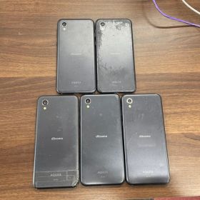 【中古品】AQUOS SH-01L 本体 ブラック5台セット