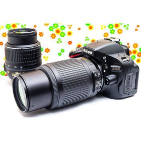 ニコン(Nikon)のニコン Nikon D5100☆スマホに送れる☆ダブルレンズ☆付属品多数(デジタル一眼)