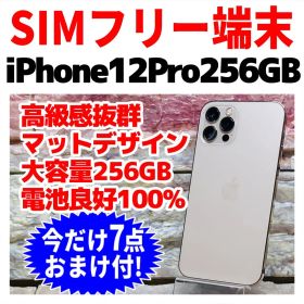 SIMフリー iPhone12Pro 256GB ゴールド 電池良好100%