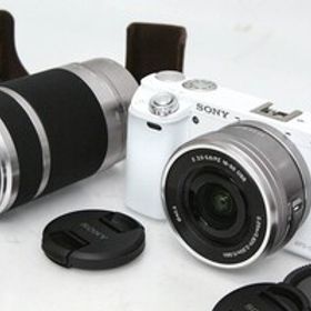 【全額返金保証】美品｜ソニー α6000 ILCE-6000Y ダブルズームレンズキット［ホワイト］（センサー清掃済） CA01-R4968-2Q2B