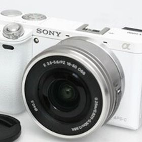 【全額返金保証】並品｜ソニー α6000 ILCE-6000L パワーズームレンズキット [ホワイト]（センサー清掃済み） CA01-R4594-3Y2A