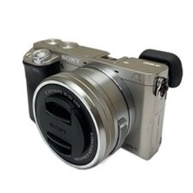 SONY◆デジタル一眼カメラ α6000 ILCE-6000Y ダブルズームレンズキット [シルバー]//