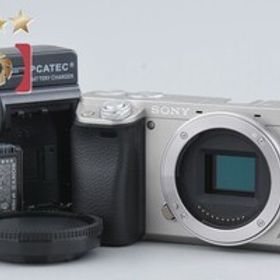 【中古】SONY ソニー α6000 ILCE-6000 シルバー ミラーレス一眼カメラ 多言語対応