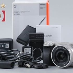 【中古】SONY ソニー α6000 ILCE-6000 シルバー パワーズームレンズキット シャッター回数僅少 多言語対応