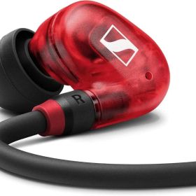 ゼンハイザー(Sennheiser) IE 100 PRO RED プロ用モニタリングイヤホン 赤 【国内正規品】 508942 カナル型 有線イヤホン