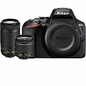 【中古】「非常に良い」Nikon D3500 24.2MP デジタル一眼レフカメラ AF-P 18-55mm VRレンズ & 70-300mm デュアルズームレンズ (1588B) ? (更新)(デジタル一眼)