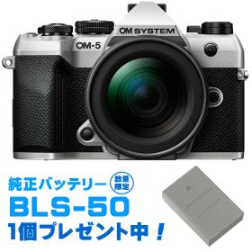 OM SYSTEM オーエムシステム 【純正スペア電池プレゼント】OM-5 Mark II 12-45mm F4.0 PROレンズキット シルバー 今なら純正スペアバッテリープレゼント！ 【お得なセットもあります】