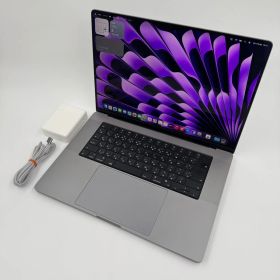 【送料無料】Apple MacBook Pro 16(2021, A2485) M1 Max / RAM 64GB / SSD 4TB / スペースグレー / 充放電回数 : 288 [MC164]