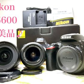 【ほぼ新品 外箱】ニコン Nikon D5600 広角ダブルキット S6300回