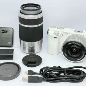 ⭐️SONY α6000 ミラーレス一眼 ダブルズームレンズキット ホワイト⭐️