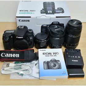 キヤノン(Canon)のCanon EOS 70D トリプルレンズセット(デジタル一眼)