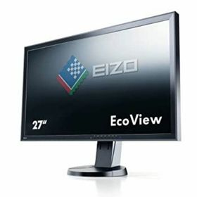 【中古】（非常に良い）EIZO FlexScan 27インチカラー液晶モニター 2560x1440 DVI-D 24Pin DisplayPort ブラック FlexScan EV2736W EV2736W-FSBK(ディスプレイ)