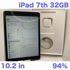 アップル(Apple)のiPad 第7世代 WiFi 32GB スペースグレイBT94%(タブレット)