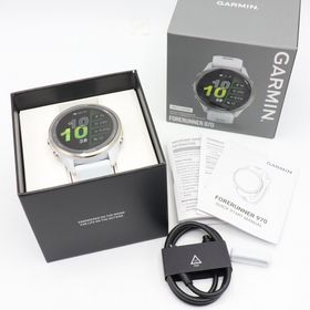 ガーミン(GARMIN)の【新品】GARMIN Forerunner 970 010-02969-51 White/Amp Yellow スマートウォッチ ガーミン フォアランナー 本体(腕時計(デジタル))