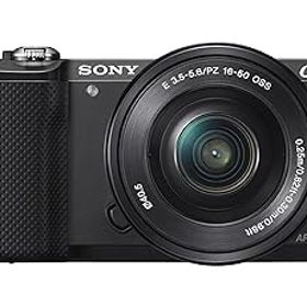 【中古】SONY ミラーレス一眼 α5000 パワーズームレンズキット ブラック ILCE-5000L-B