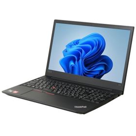 6ヶ月保証 lenovo ThinkPad E595 ノートパソコン Windows11 64bit WEBカメラ テンキー メモリ8GB 高速 SSD WiFi フルHD A4サイズ 中古 4020659