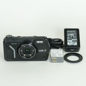 [美品 | バッテリー2個付] RICOH WG-7 ブラック | コンパクトデジタルカメラ