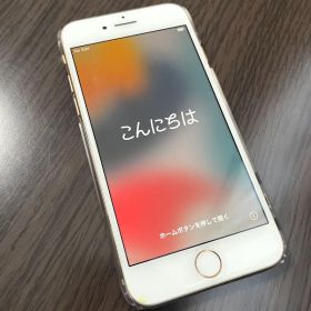 Apple iPhone8 64GB ゴールド 割れあり リラックマケース付き