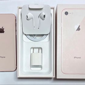 【美品】 Apple iPhone 8 64GB ゴールド イヤフォン付き