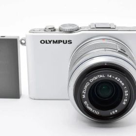 ★良品★ オリンパス Olympus PEN LITE E-PL3 14-42/3.5-5.6 レンズセット デジタルカメラ ショット数5592回 ★ L77#8107