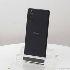 〔中古〕楽天モバイル Xperia 10 III Lite 64GB ブラック XQ-BT44 楽天 SIMフリー〔377-ud〕