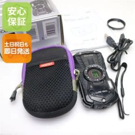 良品中古 RICOH WG-50 ブラック 即日発送 コンデジ RICOH 本体 土日祝発送OK 08000
