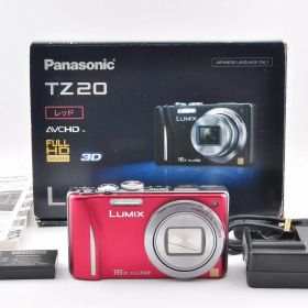 【2カ月保証】Panasonic パナソニック Lumix DMC-TZ20 Digital Camera Red コンパクトデジタルカメラ 14.1MP 16x Zoom