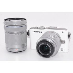 【中古】【外観並級】OLYMPUS ミラーレス一眼 PEN Lite E-PL3 ダブルズームキット シルバー E-PL3 DZKIT SLV