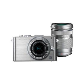 OLYMPUS ミラーレス一眼 PEN Lite E-PL3 ダブルズームキット シルバー E-PL(中古品)