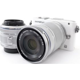 オリンパス ミラーレス OLYMPUS PEN Lite E-PL3 ダブルズームキット ホワイト 中古 新品SDカード付き 届いてすぐに使える 手振れ補正 動画撮影