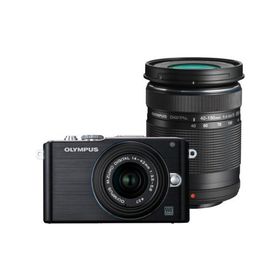 OLYMPUS ミラーレス一眼 PEN Lite E-PL3 ダブルズームキット ブラック E-PL(中古品)