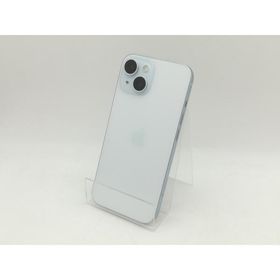 【中古】Apple SoftBank 【SIMフリー】 iPhone 15 128GB ブルー MTML3J/A【大須アメ横】保証期間１ヶ月【ランクC】