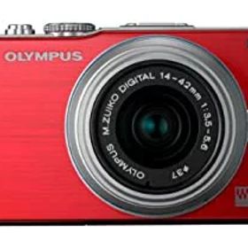 【中古】OLYMPUS ミラーレス一眼 PEN Lite E-PL3 レンズキット レッド E-PL3 LKIT RED
