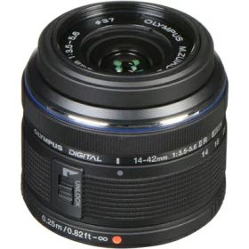 【中古】 Olympus M.Zuiko Digital - Zoom lens - 14 mm - 42 mm - f/3.5-5.6 II R - Micro Four Thirds - for Olympus E-P1, E-P2, E-P3, E-PL1, E-PL1s, E-PL2, E-PL3, E-PM1