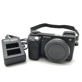 美品 SONY ソニー α NEX-6 ボディ APS-C デジタル ミラーレス 一眼レフ カメラ ブラック 動作確認済み 充電器付き c290