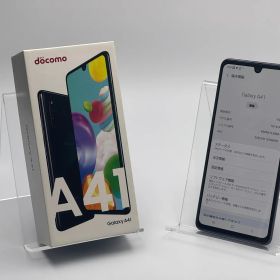【箱付き中古C】Galaxy A41 SC-41A ブラック SIMフリー 白ロム