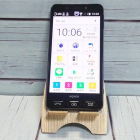 softbank SHARP シンプルスマホ3 509SH ブラック 本体 白ロム SIMロック解除済み SIMフリー 美品 A395089