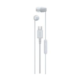 ソニー IER-EX15C W カナル型イヤホン USB type-C接続 5mmドライバー搭載 リモコン付 ホワイト