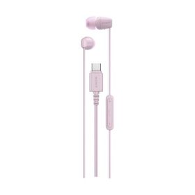 ソニー IER-EX15C P カナル型イヤホン USB type-C接続 5mmドライバー搭載 リモコン付 ピンク