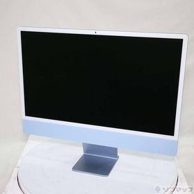 〔中古〕Apple(アップル) iMac 24-inch Late-2023 MQRQ3J／A Apple M3 8コアCPU_10コアGPU 8GB SSD256GB ブルー 〔26.3 Tahoe〕〔344-ud〕