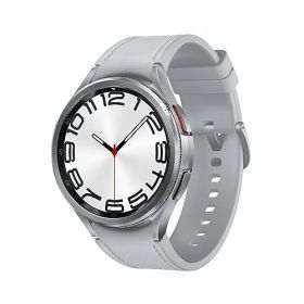 Galaxy Watch6 Classic 47mm シルバー スマートウォッチ 本体 端末 Samsung 純正 国内正規品 2023年発売 FeliCa対応 android対応 Bluetooth v5.3 通話機能 GPS搭載 最大40時間のバッ