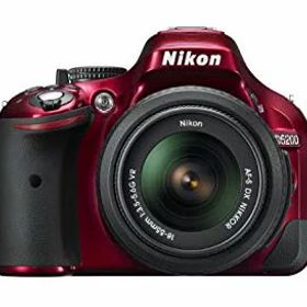 【中古】Nikon デジタル一眼レフカメラ D5200 レンズキット AF-S DX NIKKOR 18-55mm f/3.5-5.6G VR付属 レッド D5200LKRD i8my1cf