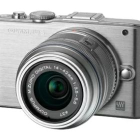 【中古】 OLYMPUS ミラーレス一眼 PEN Lite E-PL3 レンズキット シルバー E-PL3 LKIT SLV