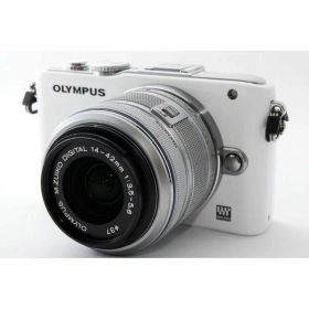 【中古】 オリンパス OLYMPUS E-PL3 ホワイト レンズセット 美品 付 当店保証30日間 人気 ミラーレス 一眼レフ 交換レンズ カメラ