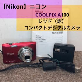 Nikon COOLPIX A100 レッド 動作品 付属品完備 コンデジ