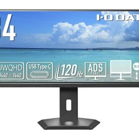 【送料無料】IODATA LCD-CWQ341SDB-FX ワイド液晶ディスプレイ 34型/ 3440×1440/ HDMI、DisplayPort、USB Type-C/ ブラック/ スピーカー：なし/ UWQHD対応の超ワイドモニター/ 「5年保証」UWQHD＆65W給電【在庫目安:僅少】