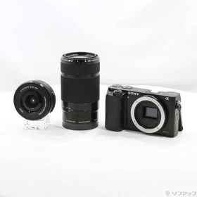 〔中古〕SONY(ソニー) α6000 ILCE-6000Y ブラック ダブルズームレンズキット〔258-ud〕
